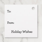 Grappig kerstfeestmaal cadeauLabels Bedankjes Labels (Achterkant)