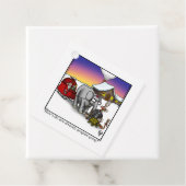 Grappig kerstfeestmaal cadeauLabels Bedankjes Labels (In situ)