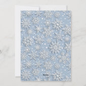 Grappig kerstfoto-Baby. Het is buiten Covid Feestdagenkaart (Achterkant)