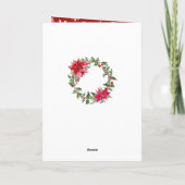 Grappig kerstfoto-Baby Het is koud buiten Feestdagen Kaart (Achterkant)