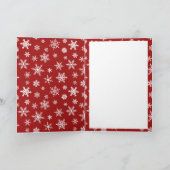 Grappig kerstfoto-Baby Het is koud buiten Feestdagen Kaart (Binnen)