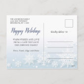 Grappig kerstfoto-Baby Het is koud buiten Feestdagenkaart (Achterkant)