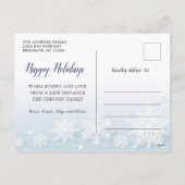 Grappig kerstfoto-Baby Het is koud buiten Feestdagenkaart (Achterkant)