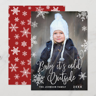 Grappig kerstfotograaf Baby. Feestdagenkaart