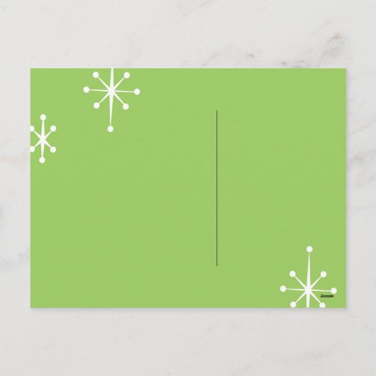 GRAPPIG KERSTFRISSE KRINGLE BRIEFKAART (Achterkant)