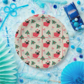 Grappig kerstgebak papieren bordje (Feest)