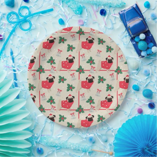 Grappig kerstgebak papieren bordje (Feest)