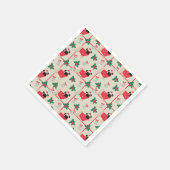 Grappig kerstgebak servet (Hoek)