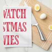 Grappig kerstgebakken Gezegde Rustige stijl Rood Theedoek (Quarter Fold)