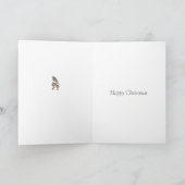 Grappig kerstgedicht Robin en kerstboomkaart Feestdagen Kaart (Binnen)