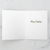 Grappig kerstgedicht Schattige kerstrendier Kaart (Binnen)