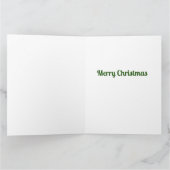 Grappig kerstgedicht Schattige kerstrendier Kaart (Binnen)