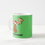 Grappig kerstgeit koffiemok (Voorkant links)