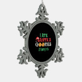 Grappig kerstGezegden Tin Sneeuwvlok Ornament (Links)