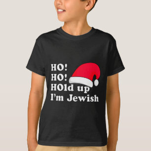 Grappig kersthoedontwerp voor oneerbiedige joden t-shirt