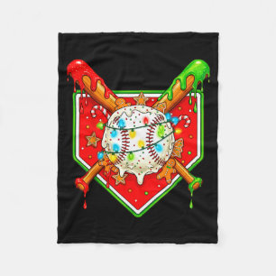 Grappig Kersthonkbal Ijs Drip Mannen Vrouwen Fleece Deken