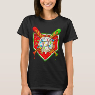 Grappig Kersthonkbal Ijs Drip Mannen Vrouwen T-shirt
