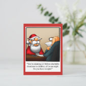 Grappig kerstHumor Briefkaart (Staand voorkant)