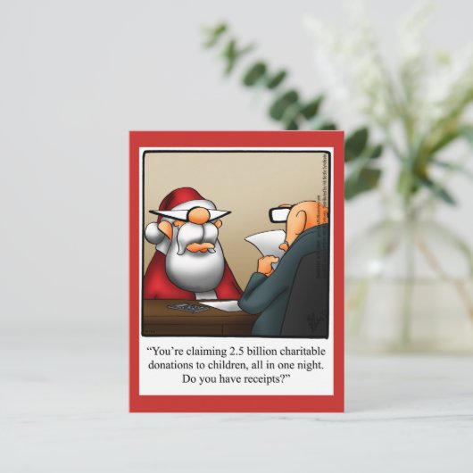 Grappig kerstHumor Briefkaart (Staand voorkant)