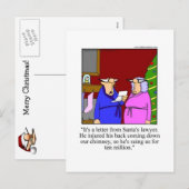 Grappig kerstHumor Briefkaart (Voorkant / Achterkant)