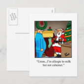 Grappig kerstHumor Briefkaart (Voorkant / Achterkant)