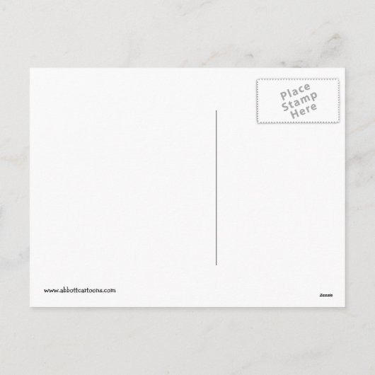 Grappig kerstHumor Briefkaart (Achterkant)