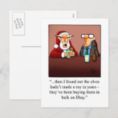 Grappig kerstHumor Briefkaart (Voorkant / Achterkant)