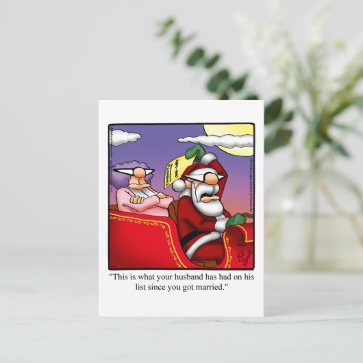 Grappig kerstHumor Briefkaart (Staand voorkant)