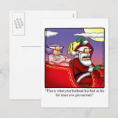 Grappig kerstHumor Briefkaart (Voorkant / Achterkant)