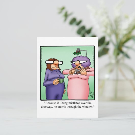Grappig kerstHumor Briefkaart (Staand voorkant)