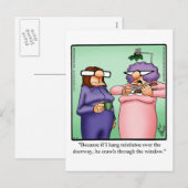 Grappig kerstHumor Briefkaart (Voorkant / Achterkant)