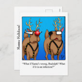 Grappig kerstHumor Briefkaart (Voorkant / Achterkant)