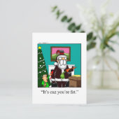 Grappig kerstHumor Briefkaart (Staand voorkant)