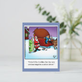 Grappig kerstHumor Briefkaart (Staand voorkant)