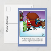 Grappig kerstHumor Briefkaart (Voorkant / Achterkant)