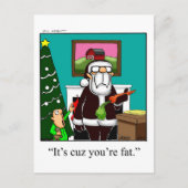 Grappig kerstHumor Briefkaart (Voorkant)