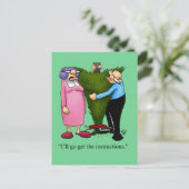 Grappig kerstHumor Briefkaart (Staand voorkant)