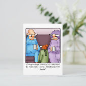 Grappig kerstHumor Briefkaart (Staand voorkant)