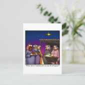 Grappig kerstHumor Briefkaart (Staand voorkant)