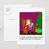 Grappig kerstHumor Briefkaart (Voorkant / Achterkant)