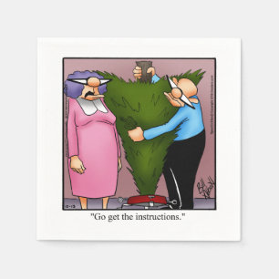 Grappig kerstHumor Napkins Servet