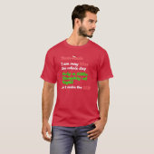 Grappig kerstHumor Naughty Nice T-shirt (Voorkant volledig)