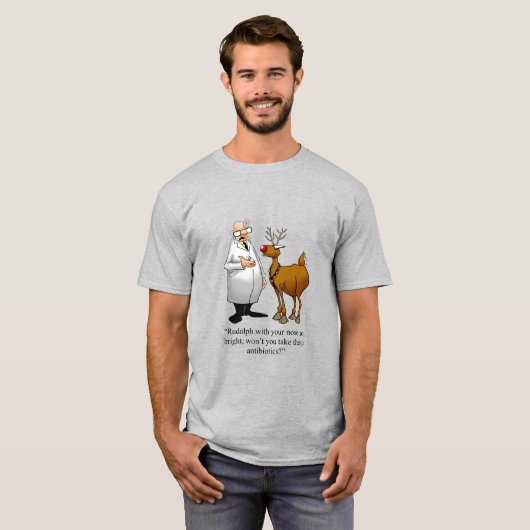 Grappig kerstHumor Tee Shirt (Voorkant volledig)