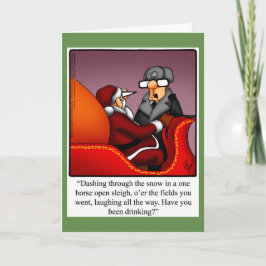 Grappig kerstHumor Wenskaart Feestdagen Kaart