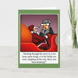 Grappig kerstHumor Wenskaart Feestdagen Kaart