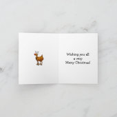 Grappig kerstHumor Wenskaart Feestdagen Kaart (Binnen)