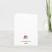 Grappig kerstHumor Wenskaart Feestdagen Kaart (Achterkant)