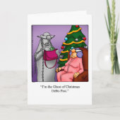 Grappig kerstHumor Wenskaart Feestdagen Kaart (Voorkant)