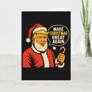 Grappig Kerstidee Cadeau Kerstman Trump Parodie Kaart