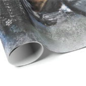 Grappig kerstinpakpapier Happy Best Friends Cadeaupapier (Rol Hoek)